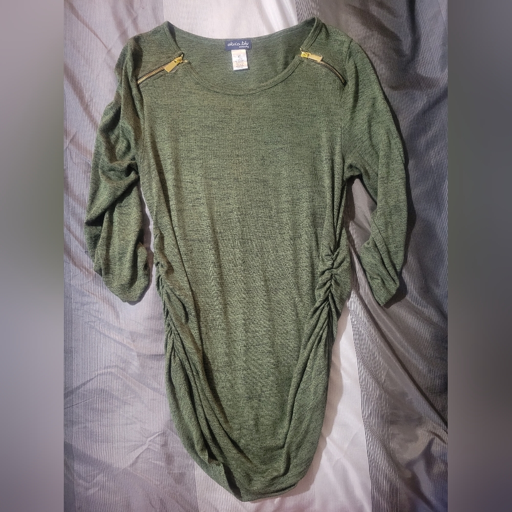 Zipper Maternity Shirt
